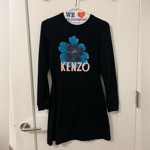 Kenzo Black Size M Sweatshirt long sleeve fit and flare dress